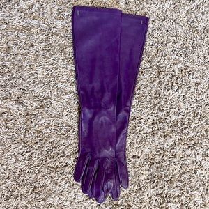 Roeckl Long Leather gloves purple